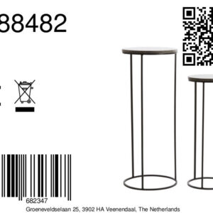 light&livingzuilensetlaicametbruinenzwartmarmer–32x32x81+41x41x101cm-8a