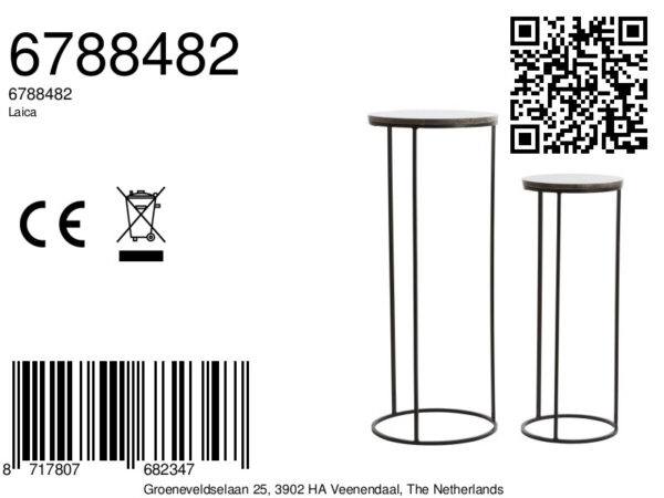 light&livingzuilensetlaicametbruinenzwartmarmer–32x32x81+41x41x101cm-8a