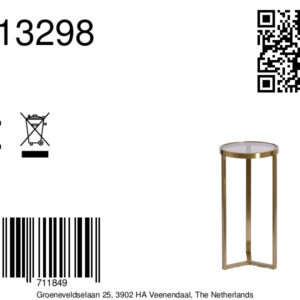 light&livingzuilretirobruinglasmetlichtegoudtoon–ø30x60,5cm-8a