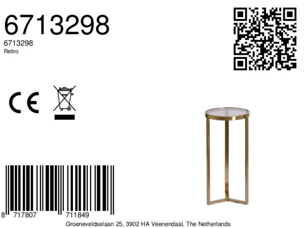 light&livingzuilretirobruinglasmetlichtegoudtoon–ø30x60,5cm-8a