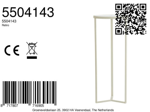 light&livingzuilretirohelderribglasencrème–ø40x101cm-8a