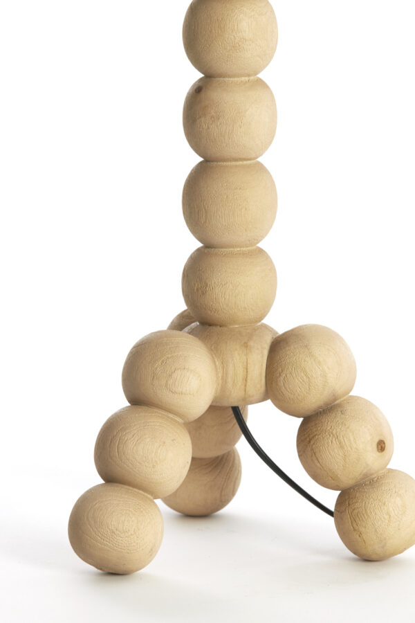 Naturel houten tafellamp bollen Light & Living Veglio - Image 4