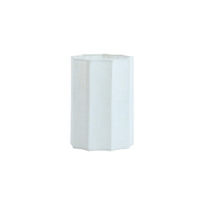 Hoge witte lampenkap geplooid Light & Living Disli