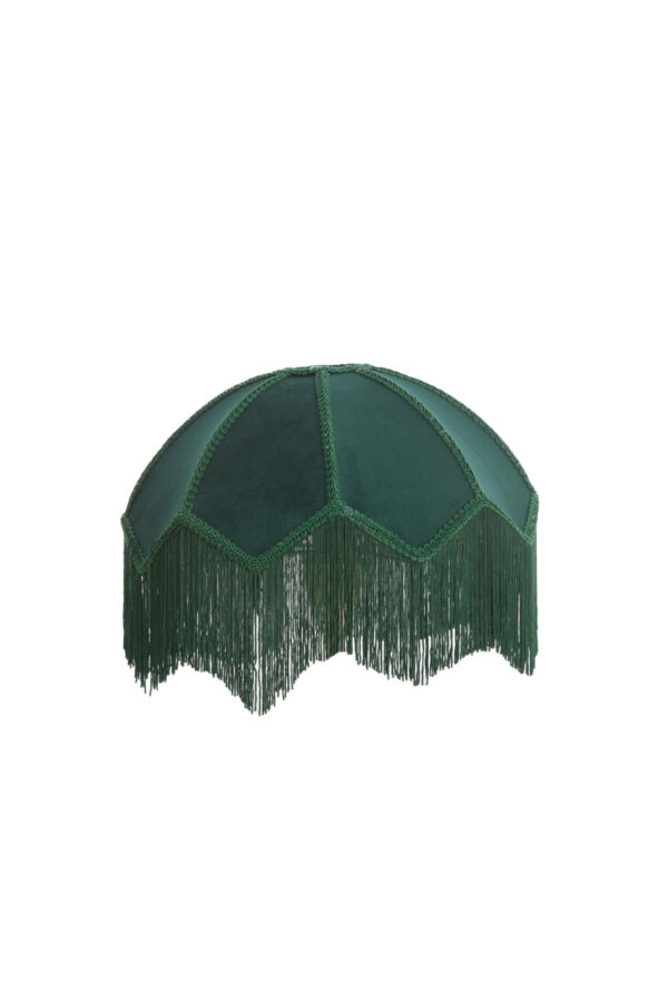 Groene vintage velvet lampenkap Light & Living Malacia