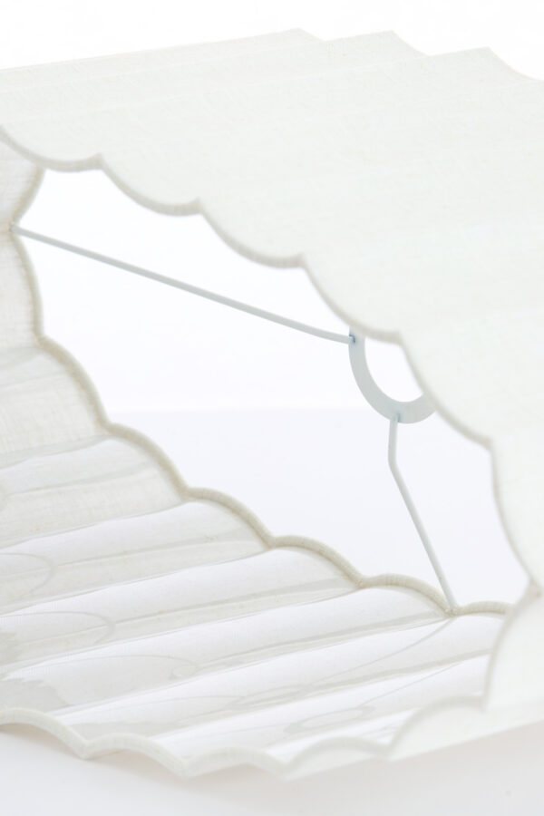 Witte ovale geplooide lampenkap Light & Living Disli - Image 6