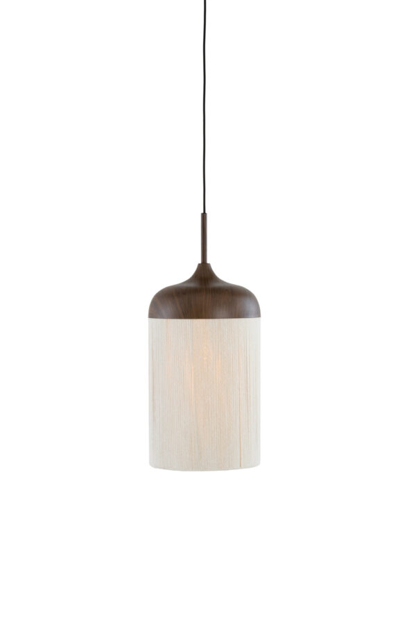 Naturel/bruine hanglamp katoendraad bekervorm Light & Living Dania - Image 2