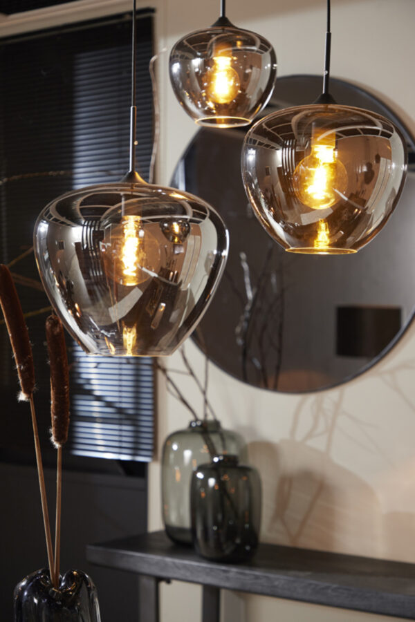 Retro ronde glazen hanglamp Light & Living Mayson - Image 3