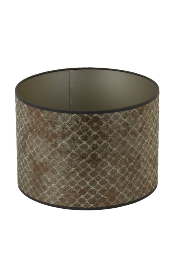 Velours lampenkap cilinder goudbruin Light & Living Elodi - Image 2
