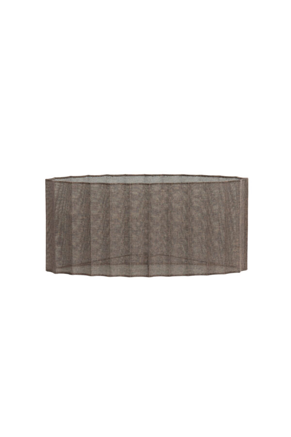 Geplooide lampenkap ovaal bruin Light & Living Disli