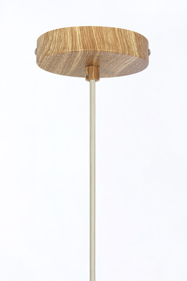 Naturel/beige bekervormige hanglamp katoendraad Light & Living Dania - Image 6
