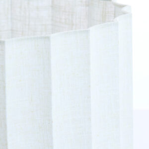 Alternative view of Witte geplooide cilinder lampenkap Light & Living Disli