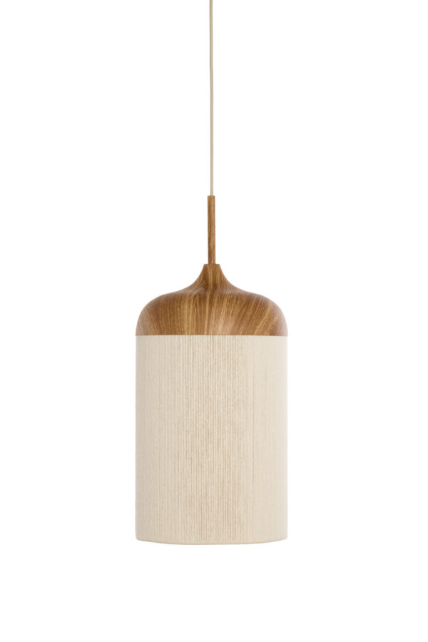 Hanglamp naturel/beige bekervorm katoendraad Light & Living Dania