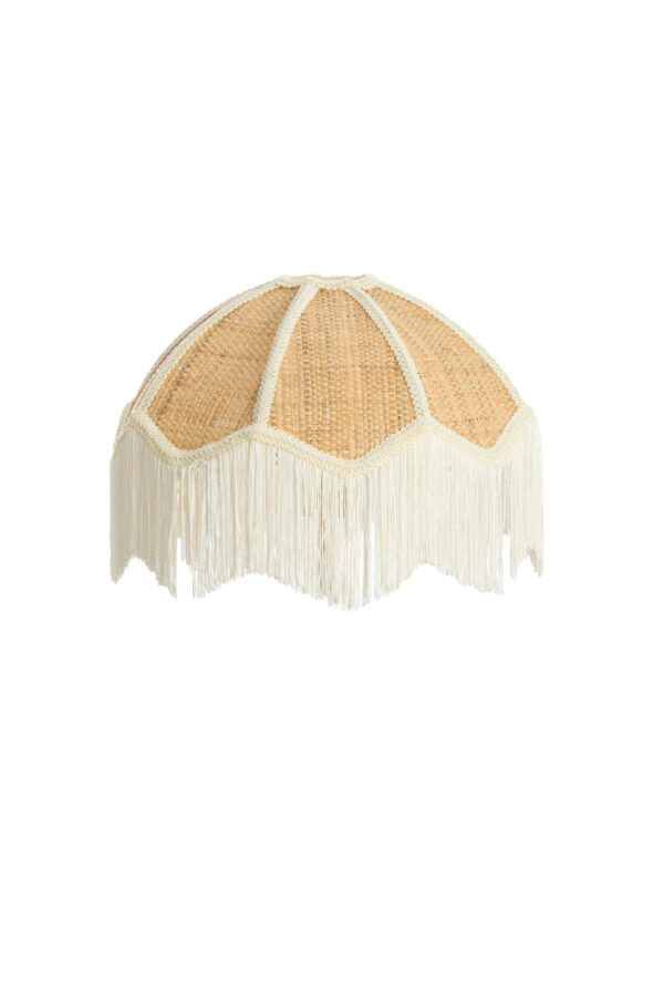 Beige vintage raffia lampenkap Light & Living Malacia