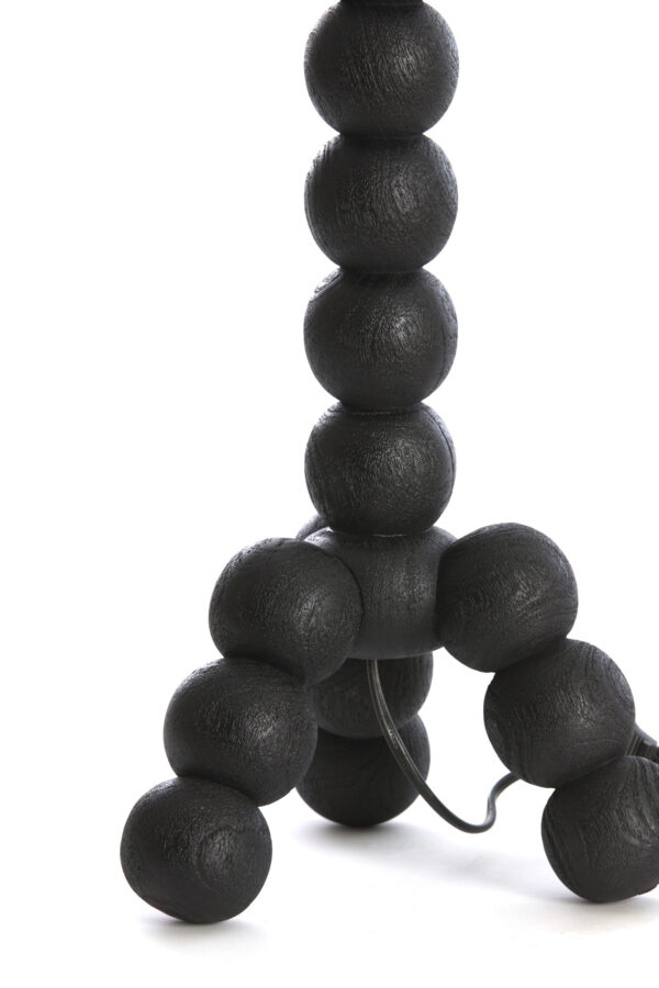 Zwarte tafellamp houten bollen Light & Living Veglio - Image 4