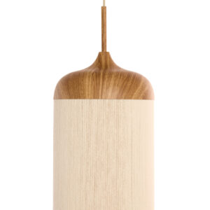 Alternative view of Bekervormige naturel/beige hanglamp katoendraad Light & Living Dania