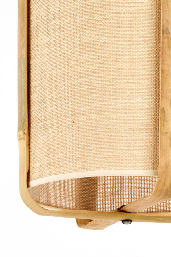 Hanglamp beige frame bamboe Light & Living Sendai - Image 4