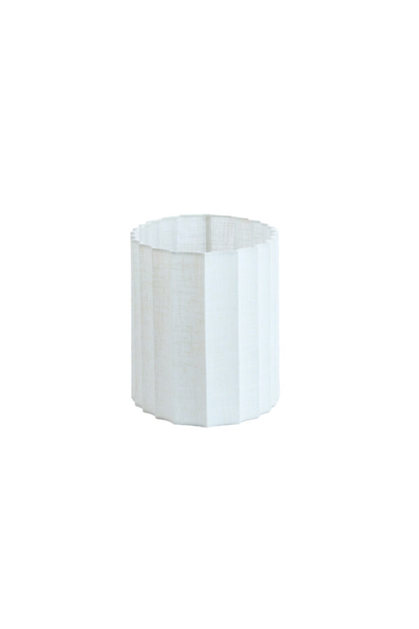 Ovale witte lampenkap geplooid Light & Living Disli - Image 3