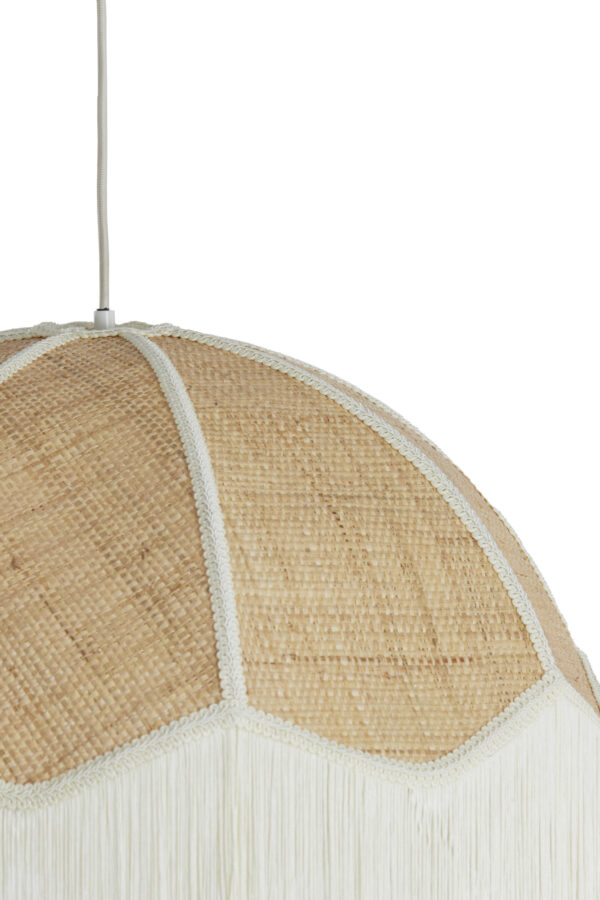 Vintage beige raffia hanglamp Light & Living Malacia - Image 3