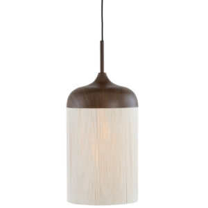 Alternative view of Hanglamp katoendraad bekervorm naturel/bruin Light & Living Dania
