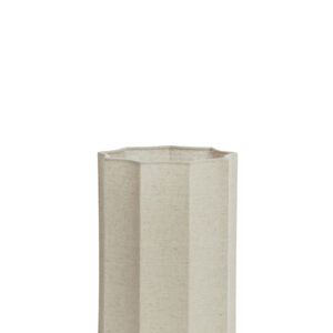 Beige hoge geplooide lampenkap Light & Living Disli