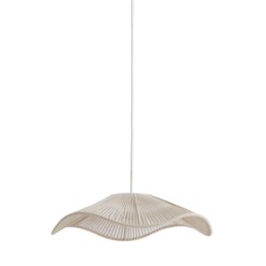Beige organische hanglamp katoendraad Light & Living Rafa
