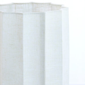 Alternative view of Hoge witte lampenkap geplooid Light & Living Disli