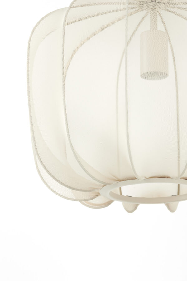 Rustieke witte ronde hanglamp Light & Living Plumeria - Image 3