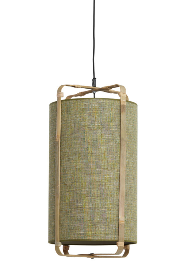 Groene hanglamp bamboe frame Light & Living Sendai - Image 2