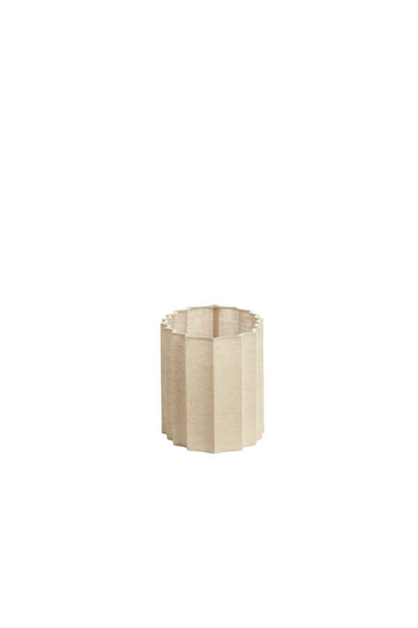 Ovale geplooide lampenkap beige Light & Living Disli - Image 3