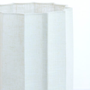 Alternative view of Witte hoge lampenkap geplooid Light & Living Disli