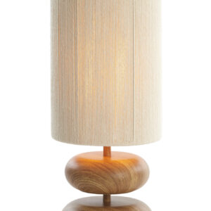 Alternative view of 2-houtplateau japandi tafellamp naturel Light & Living Danialo