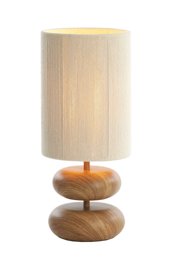 2-houtplateau japandi tafellamp naturel Light & Living Danialo - Image 2