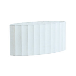 Alternative view of Ovale witte lampenkap geplooid Light & Living Disli