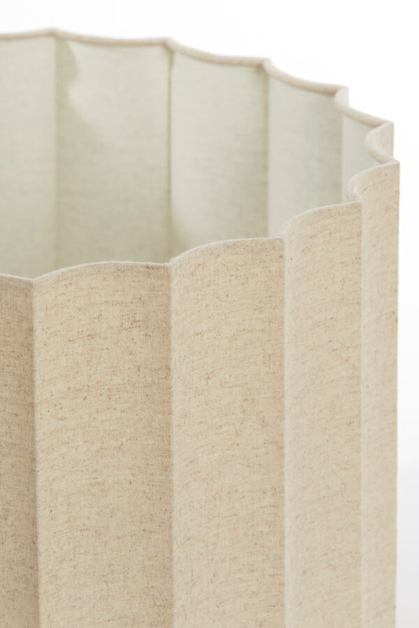 Beige geplooide cilinder lampenkap Light & Living Disli - Image 6