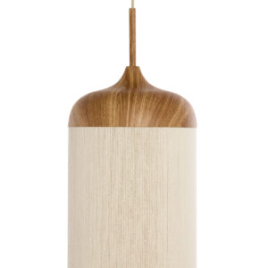 Bekervormige naturel/beige hanglamp katoendraad Light & Living Dania