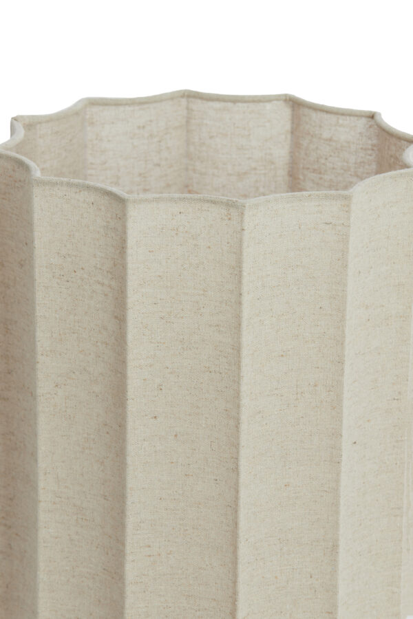 Beige hoge geplooide lampenkap Light & Living Disli - Image 3