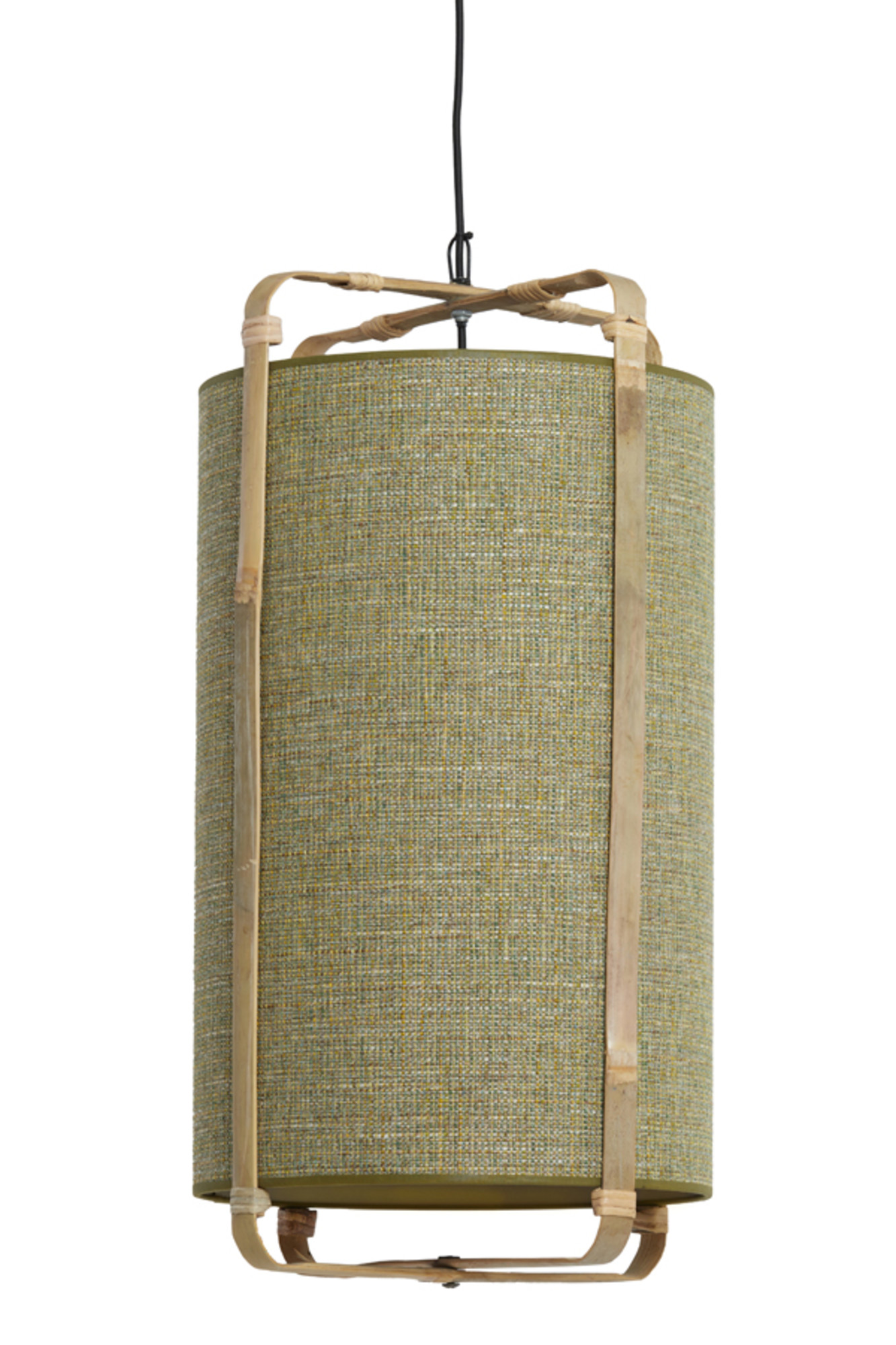 Hanglamp groen frame bamboe Light & Living Sendai - Image 2