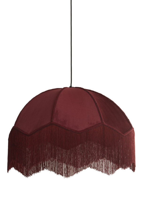 Rode vintage velvet hanglamp Light & Living Malacia - Image 2