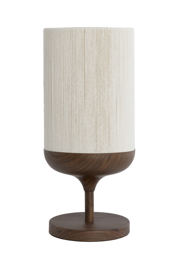 Japandi tafellamp beige/bruin bekervorm Light & Living Dania