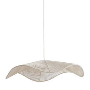 Organische hanglamp beige katoendraad Light & Living Rafa