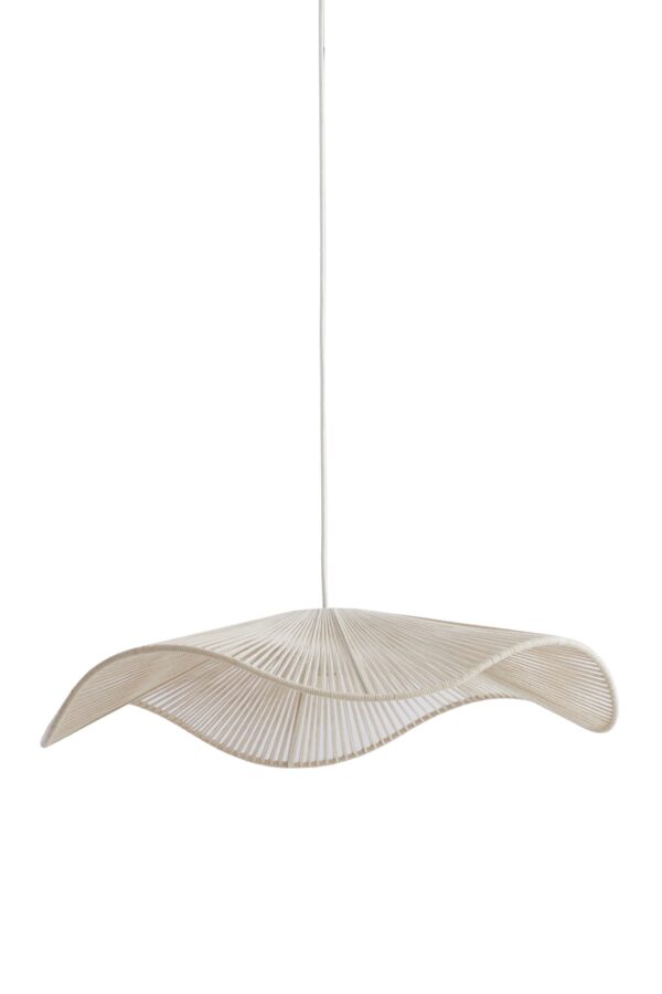 Organische hanglamp beige katoendraad Light & Living Rafa