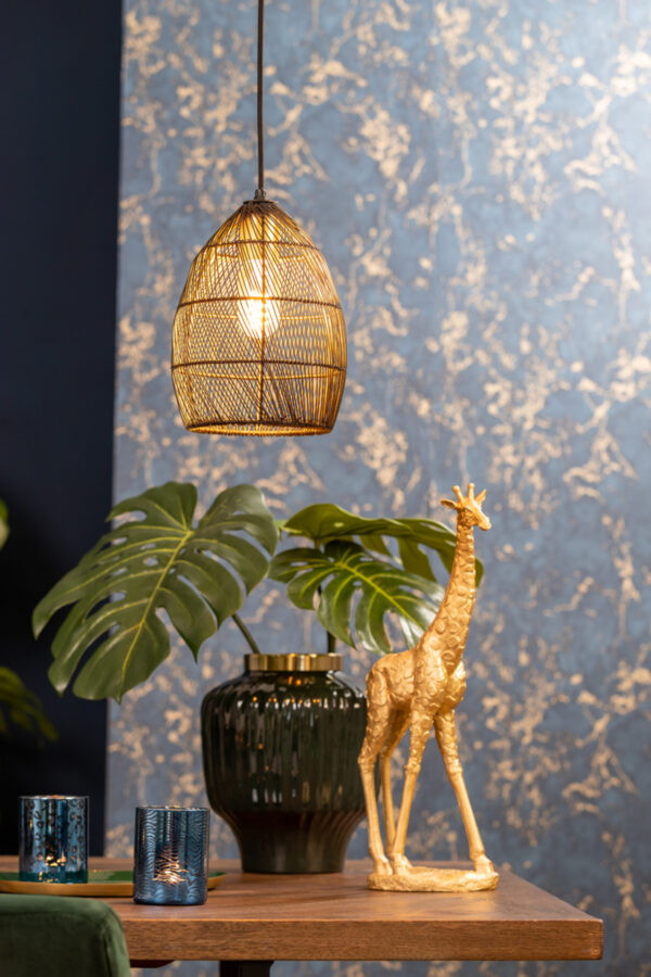 Rustieke ovale bruine hanglamp Light & Living Meya - Image 3