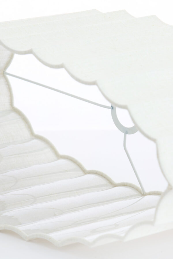Ovale witte geplooide lampenkap Light & Living Disli - Image 6