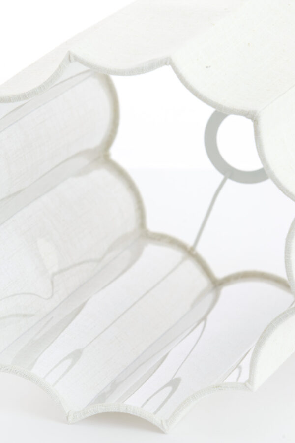Hoge witte lampenkap geplooid Light & Living Disli - Image 4