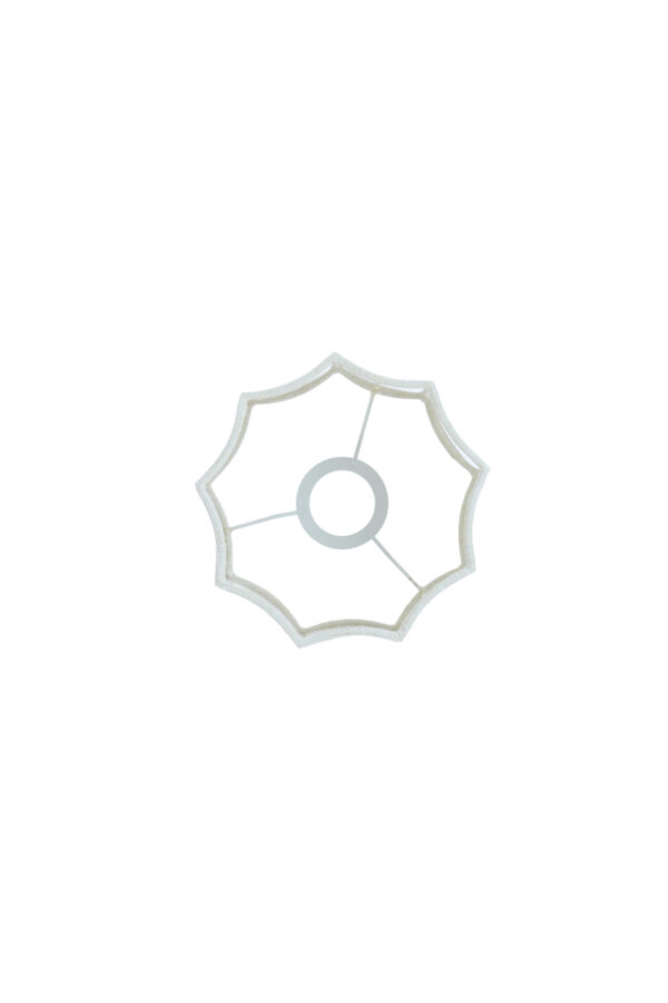 Hoge witte lampenkap geplooid Light & Living Disli - Image 5