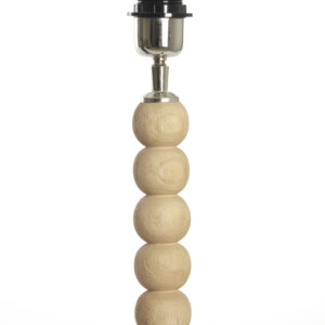 Alternative view of Tafellamp houten bollen naturel Light & Living Veglio