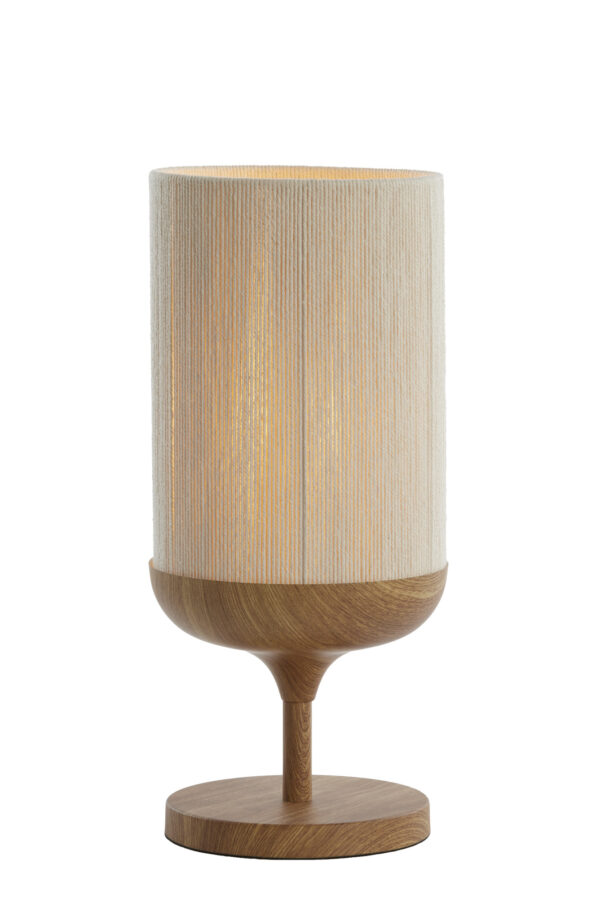 Bekervormige japandi tafellamp beige/naturel Light & Living Dania - Image 2