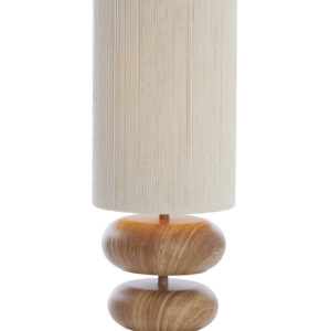 Alternative view of 3-houtplateau japandi beige/naturel tafellamp Light & Living Danialo