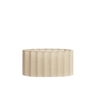 Ovale geplooide lampenkap beige Light & Living Disli