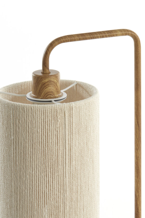 Tafellamp japandi beige/naturel gebogen Light & Living Donio - Image 5